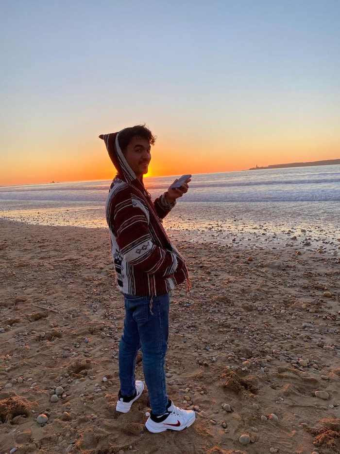 Hassan at sunset Morocco Atlantic coast
