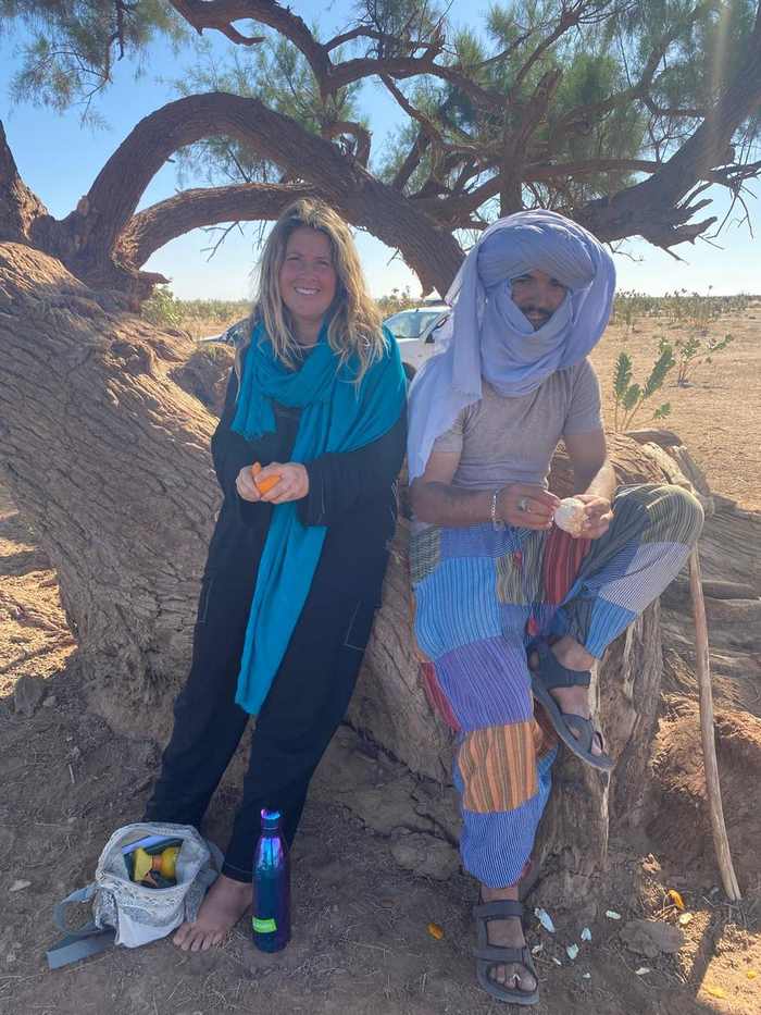 Hassan with guests Morocco